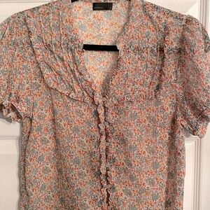 Floral Blouse Size: Medium M